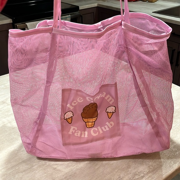 NWOT Pusheen Box Summer 2023 Ice Cream Fan Club Mesh Tote Bag - Picture 3 of 6